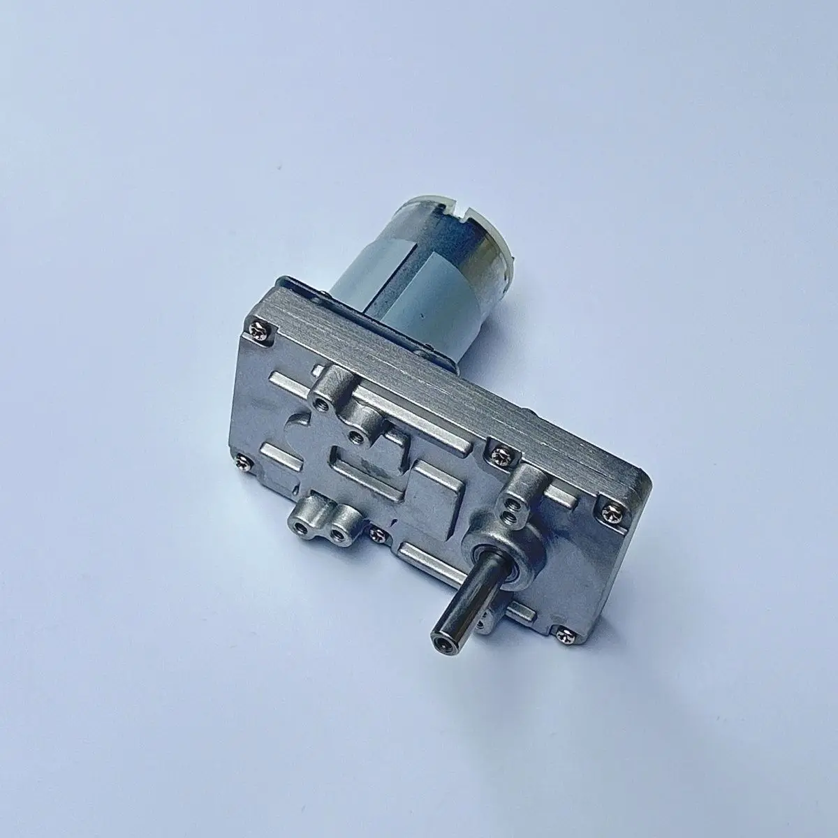7-shaped 555 reduction motor metal gear DC motor 12V 24V high torque forward and reverse rotation