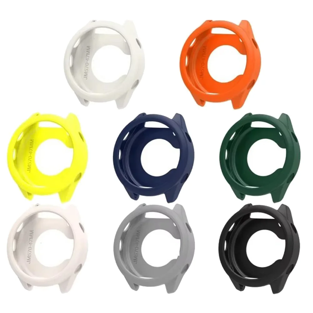 Case for Garmin Forerunner 570 42MM 47MM Smartwatch,Soft Lightweight Silicone Cover Protector for Garmin Forerunner 970 47MM