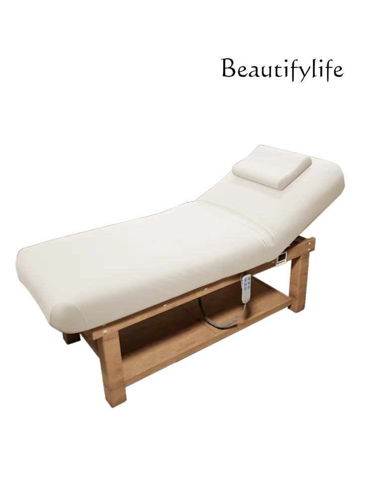 

Electric Lifting Solid Wood Beauty Massage Bed Beauty Salon Special Massage Multifunctional Physiotherapy Bed