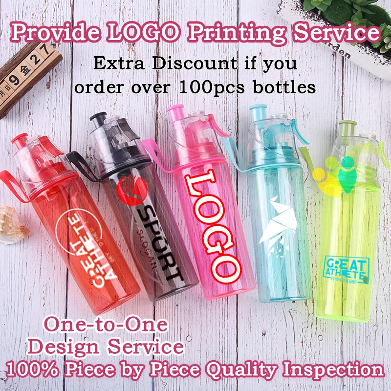 

600ML DIY LOGO Water Bottles OEM Customization Outdoor Sports Water Cups Travel Mug for Company Party Meeting Gifts Personalized