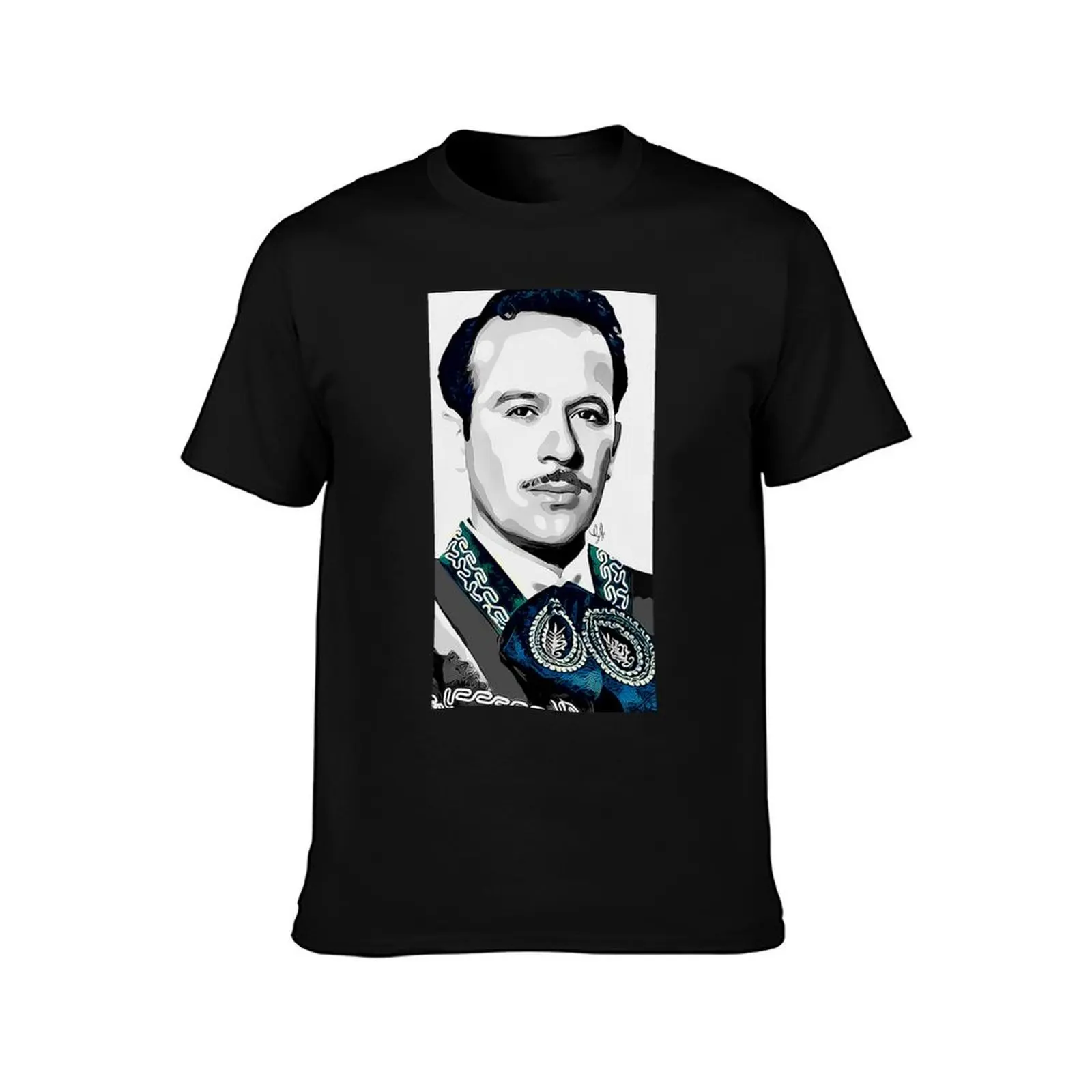 Pedro Infante T-Shirt Basic Casual Short Sleeve Cotton Shirt T-Shirt