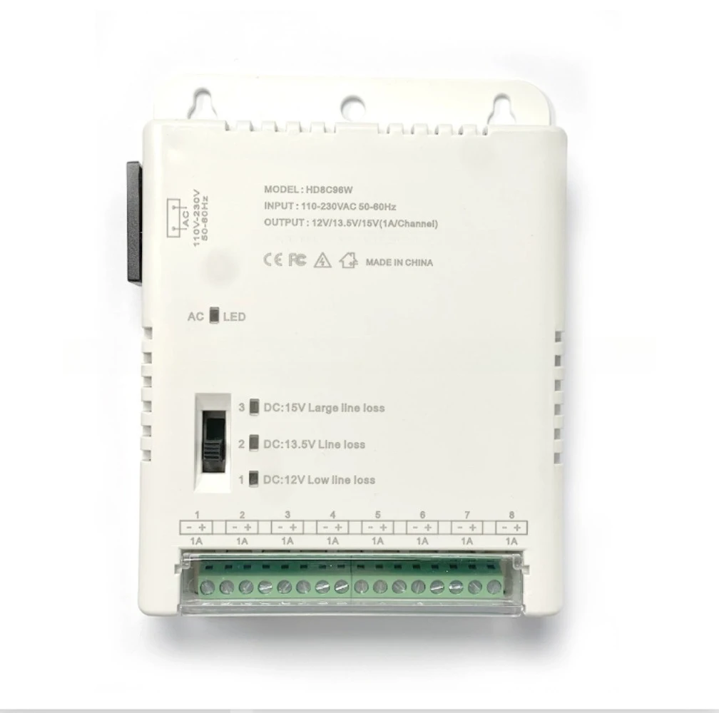 12V Centralized Power Supply 4CH 8CH 16CH Switching Power Supply For CCTV Camera