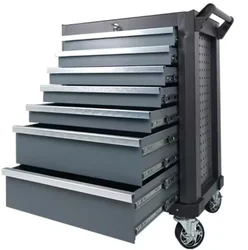 Factory Direct 420 Pcs Rolling Tool Sets Stainless Steel 7-Drawer Workshop Tool Cart Tool Cabinets Direct Supply