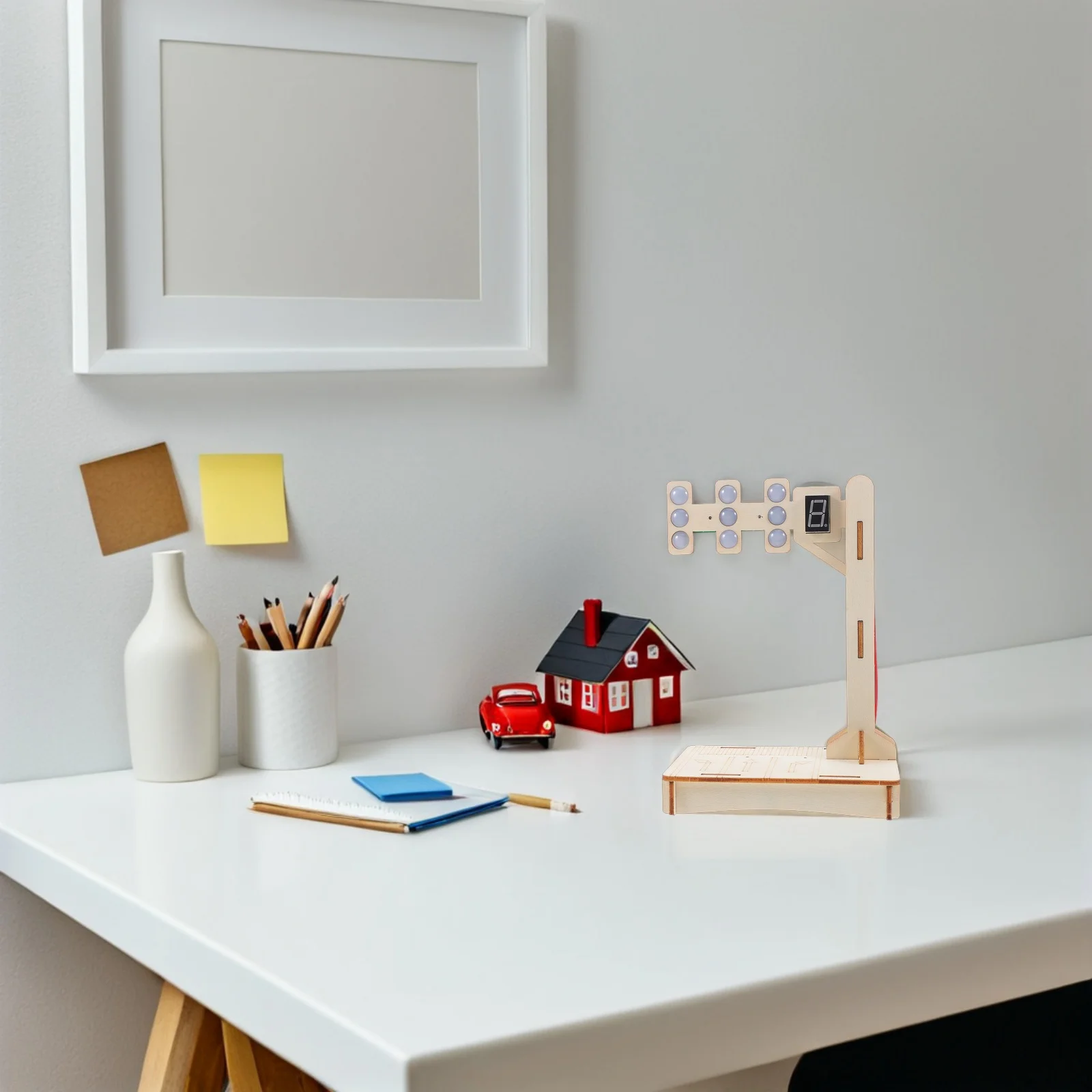 مجموعة واحدة من أدوات إشارة المرور DIY مشروع علمي جذعي تعليمي للأطفال في الفصول الدراسية مجموعة إشارات المرور للتعلم المنزلي