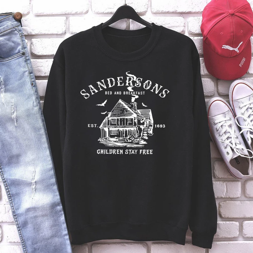 Sandersons Hotel Sweatshirt Witches Graphic Sweatshirt Halloween Sweater Fall Sweater Witches Sweatshirt Party Halloween Top