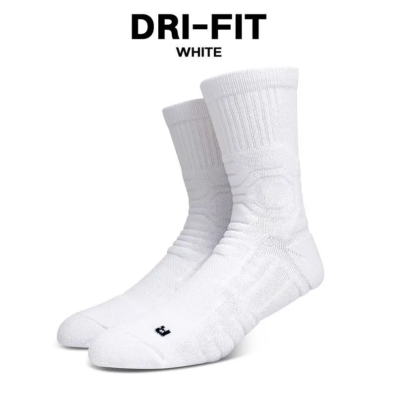 مجموعة من 3 أزواج من جوارب كرة السلة، جوارب رياضية عالية الساق الأكثر مبيعًا، مظهر عالي الجودة، قاعدة منشفة مضادة للانزلاق