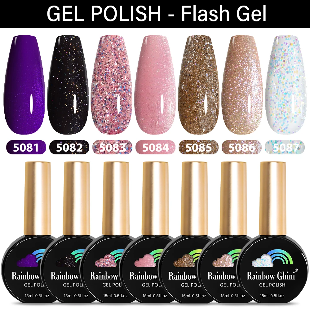 Rainbow Ghini – vernis à ongles UV 15ml, Gel Semi-Permanent, fournitures pour professionnels, rouge, noir, blanc, accessoires d'art vernis semi permanent gel nail polish top base coat uv gel
