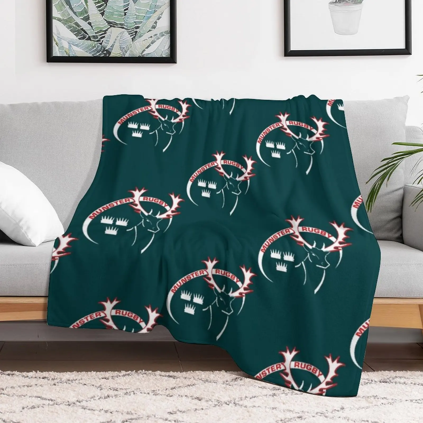 

The Munster Rugby Throw Blanket Hairy sofa bed Travel Blankets