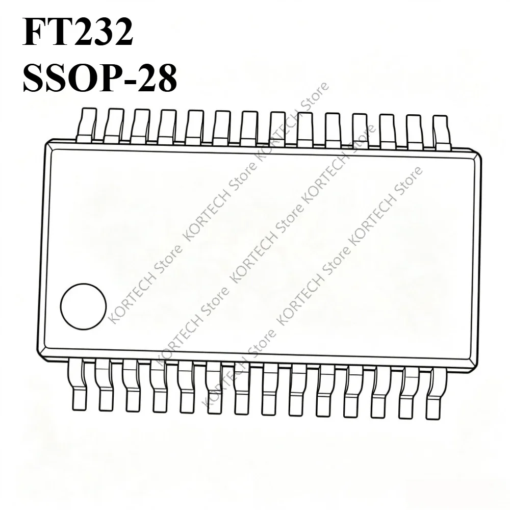 10Pcs Brand new and original  FT232RL FT232 SSOP-28 USB Converter Chip