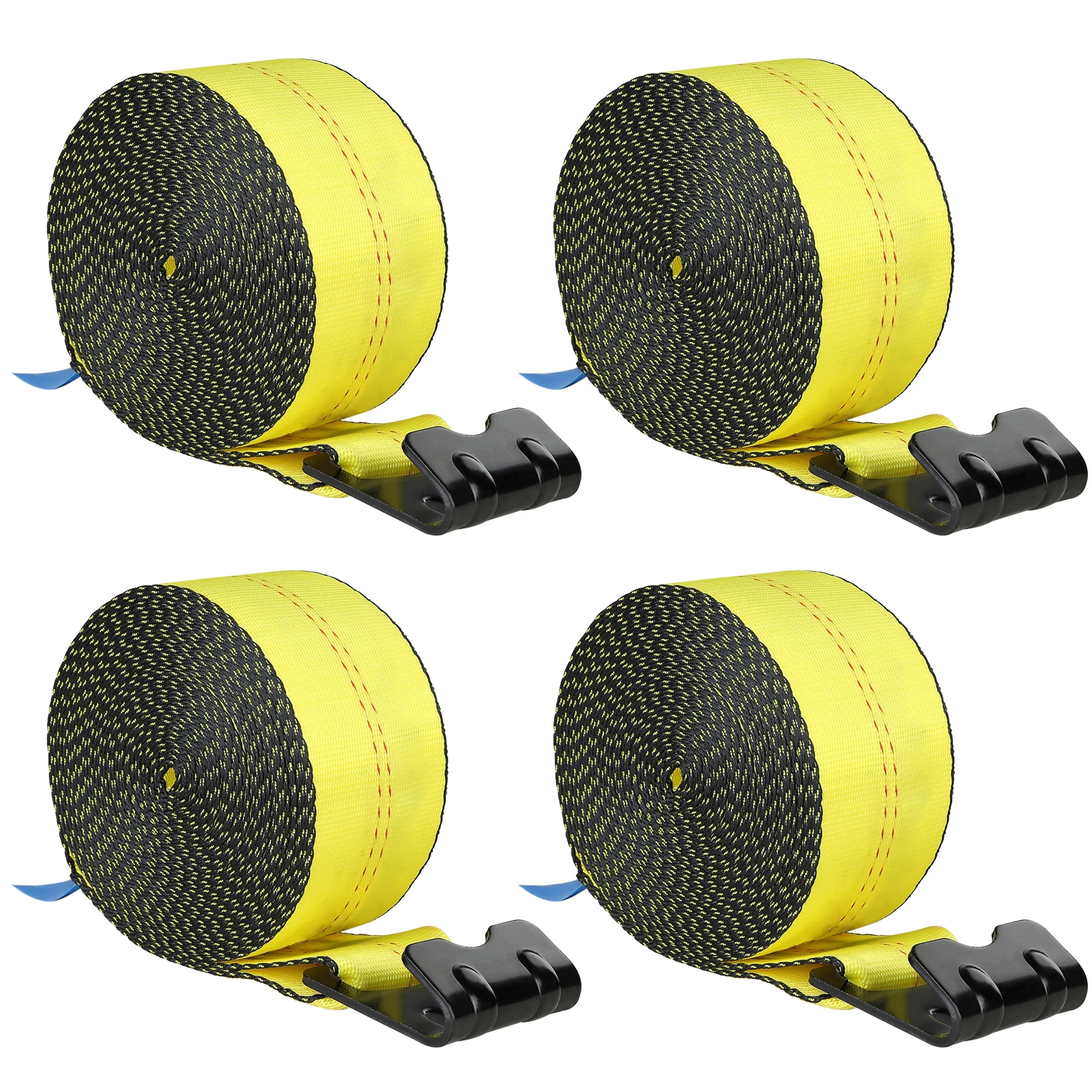 

SucceBuy 4/10 упаковок ремней для лебедки с плоским крюком, бортовые стяжные дюбели, грузовое управление для прицепов, ферм, спасений по дереву