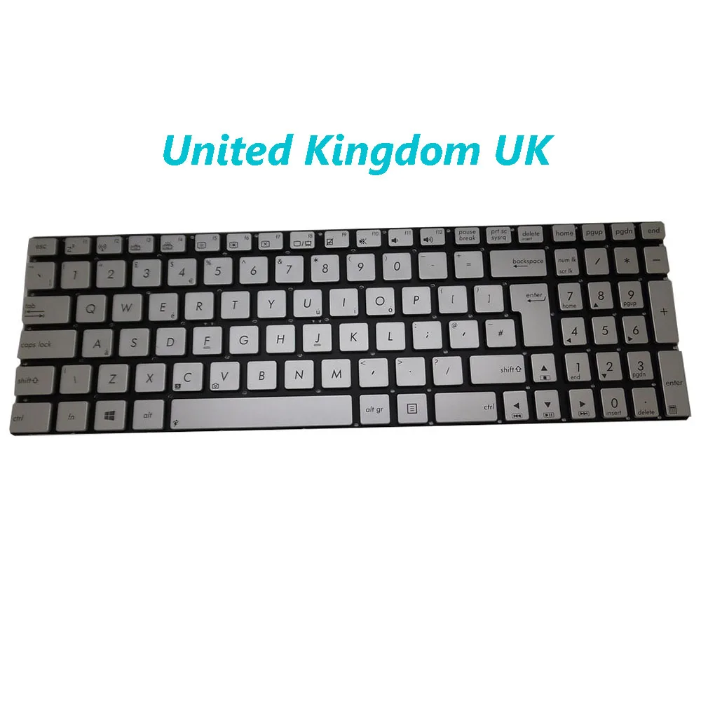 

Клавиатура CZ\JP\SW\TR\UK для ASUS R552 R552JK R552JV R552LF R514VB R514VJ R514VM R514VV R514VZ R514JR R501DP R501VB R501VJ Серебристый