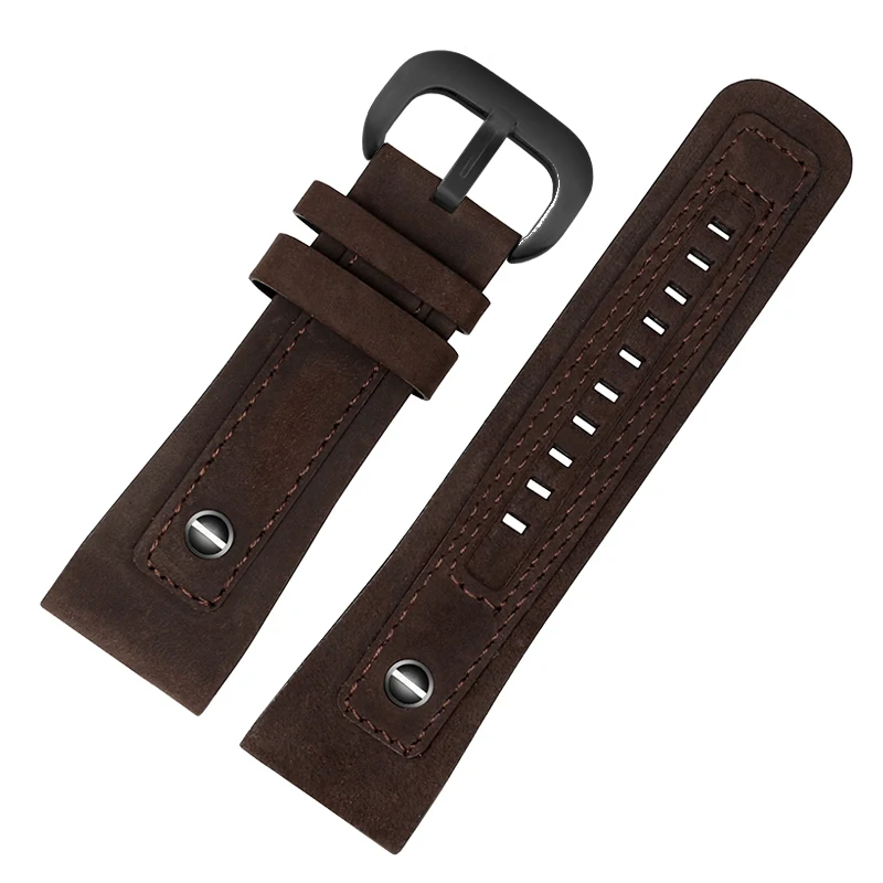 Genuine Leather Watch Band for Sevenfriday Men\'s Watch Strap P1 P2 S2 M2 Q2 03 01 02 Brown Cowhide Accessories 28mm Watchband