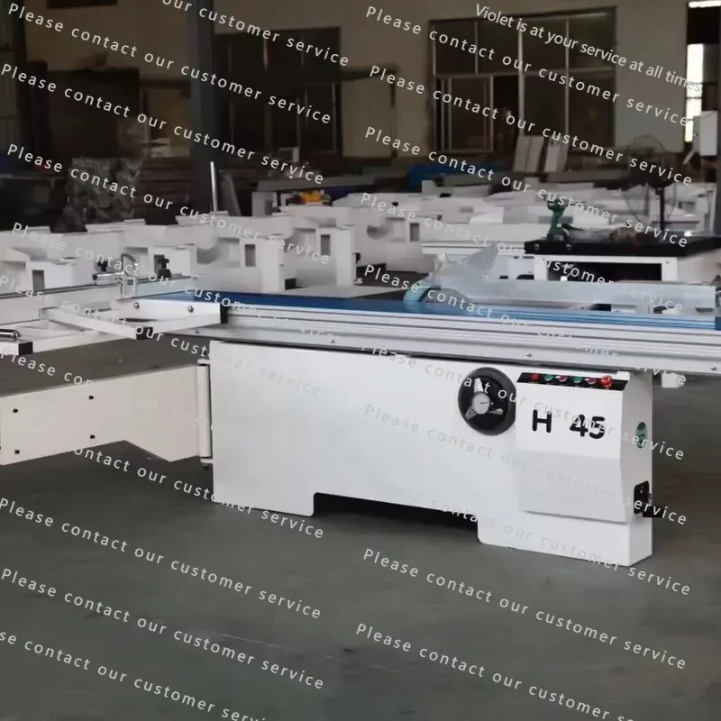 MJ6132‑45° Sliding Table Saw, Woodworking Panel Saw for Logs Timber Panels Cutting,220V Motor Wood Material Processing Equipment