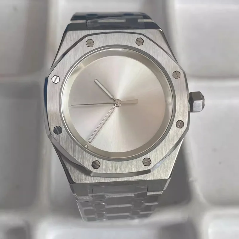 ساعة ميكانيكية للرجال من Nonelogo مقاس 41 ملم بدون علبة ساعة من الفولاذ المقاوم للصدأ مضيئة تتطابق مع العلامة التجارية NewNH35/36Movement