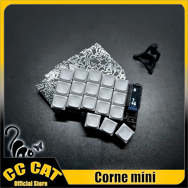 Corne Mini Split Keyboard 36 Keys Bluetooth Wireless Choc V1 Switch Low Profile Keyboard Support Zmk Oled Screen Customized