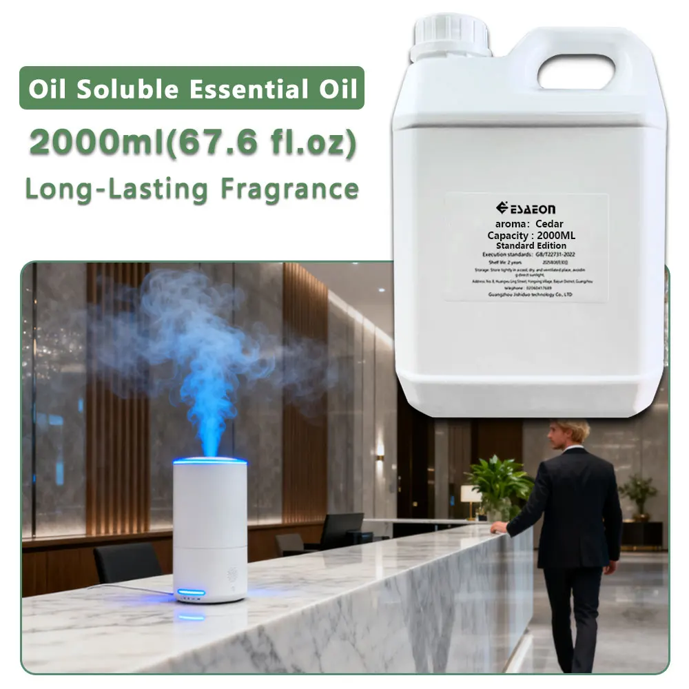 ESAEON Essential Oil - For All Waterless Aromatherapy Machines, Hotel Aroma Machine Oil, Black Opium Cedar - 2000ML (67.6 fl.oz)