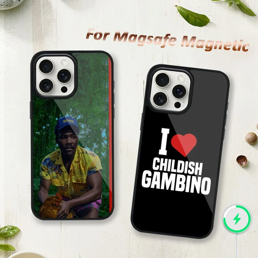 

Rapper Childish Gambino Lithonia Phone Case For iphone 11 12 Plus Max 13 14 Mini Pro 15 Magsafe Magnetic Wireless Charging Shell