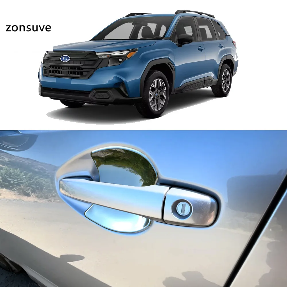 

Для Subaru Forester 2025-2026: Декоративная глянцевая наклейка на внешнюю ручку двери, устойчивая к царапинам, аксессуар для кузова