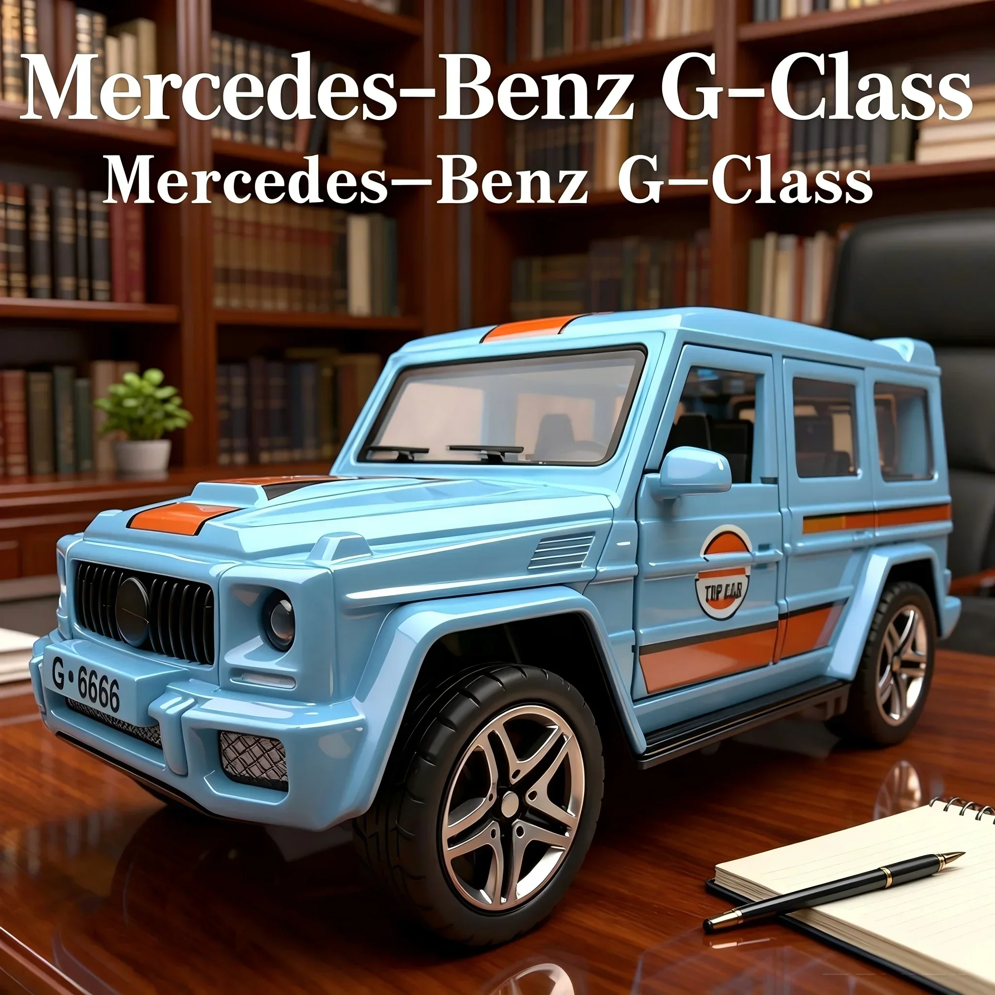 Modelo de coche de metal a escala 1/36, Mercedes Benz G63, SUV de la clase G, RMZ CiTY, vehículo deportivo con mecanismo de retroceso, para coleccionistas, adorno de escritorio, regalo de cumpleaños.