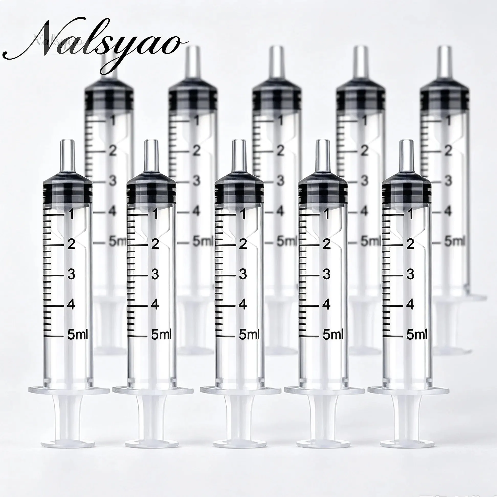 10Pcs 1ml-20ml Plastic Reusable Syringe Pet Feeding Tools for Nutrient Hydroponics Kitchen Measuring