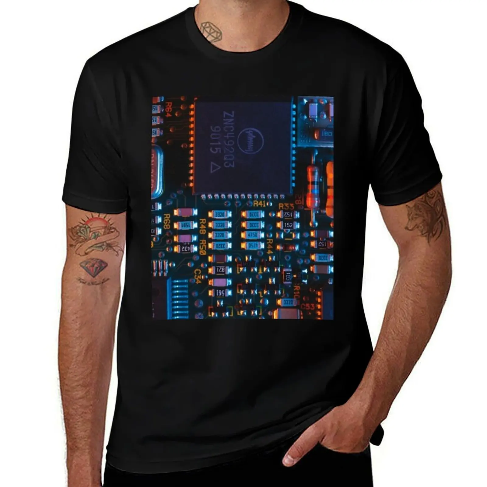 

Printed Circuit Board T-Shirt cotton t shirt pack t shirts for man graphic cars T-Shirt