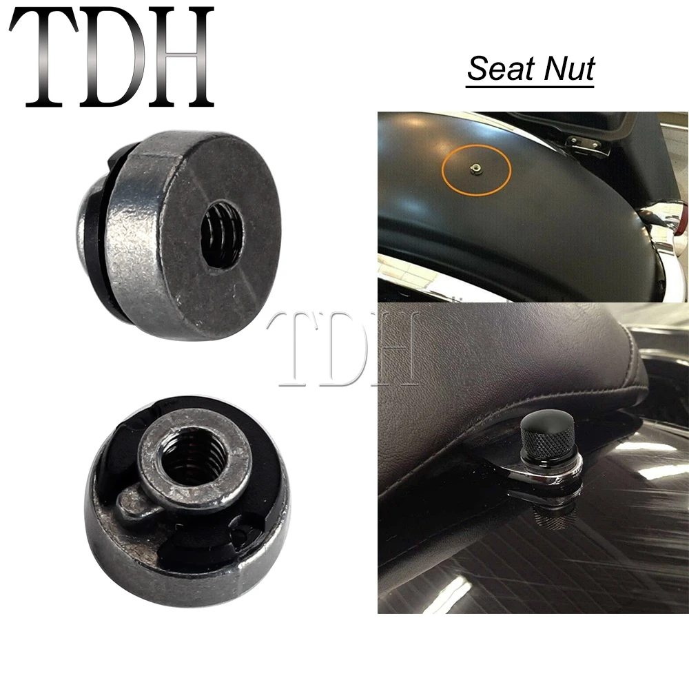 

1/4-20 Thread Rear Seat Nut Knob Mounting For Harey Electra/Wide/Super/Road/Street Glide CVO Dyna Road King Softail Sportster