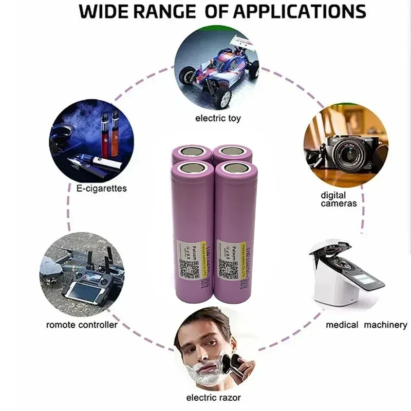 30Q 18650 البطارية الأصلية 3000mAh 3.7V قابلة للشحن ليثيوم أيون لمصباح يدوي كاميرا المصباح المحمولة المتكلم أدوات كهربائية