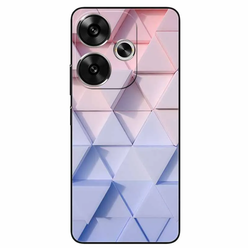 For Xiaomi Redmi 13 Case Silicon TPU Black Bumper Cover Phone Cases for Redmi 13 4G 5G Redmi13 Protection Coques Soft Shell