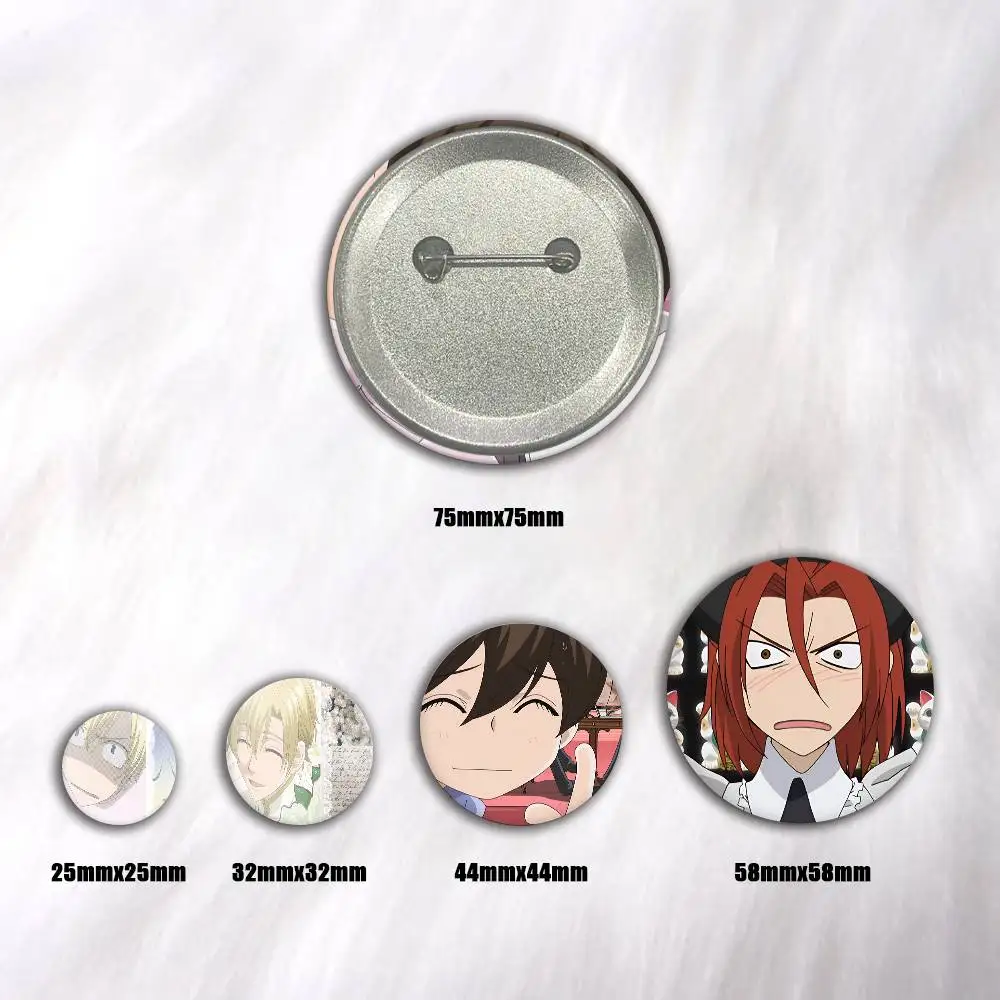 A-Ouran High School Host Club Art Badges Button Round Creative Pin Brooch Badge Bag Decor Accessories Fans Collect Friends Gifts