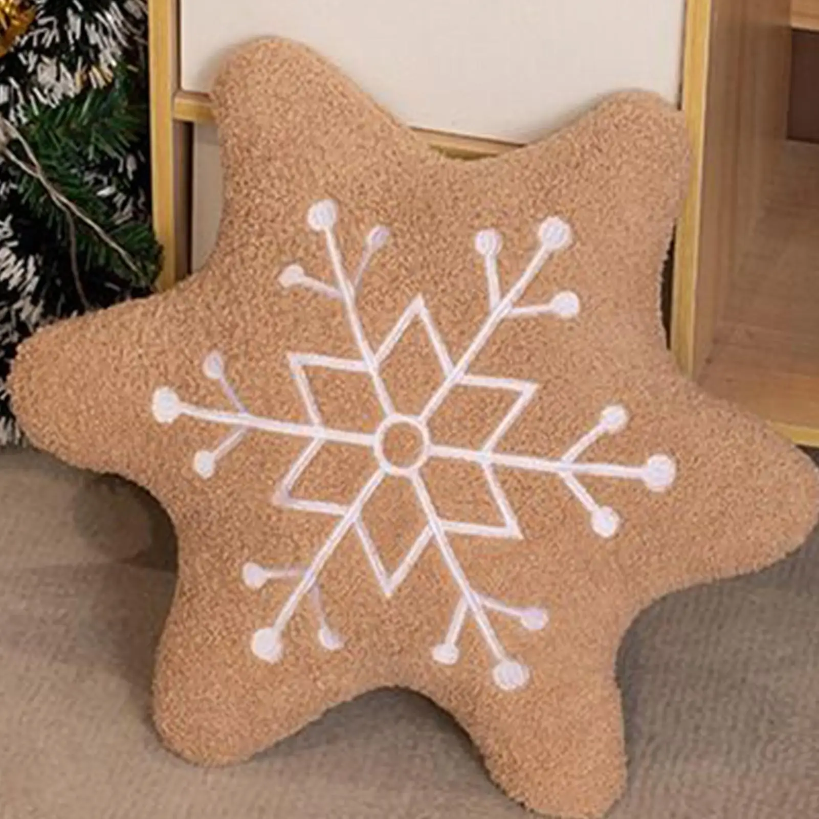 クリスマス用クッション かわいい装飾用ぬいぐるみ ジンジャーブレッドぬいぐるみ 家、ベッド、ソファ、赤ちゃん、幼児、感謝祭、ホリデー、室内用ソファ用