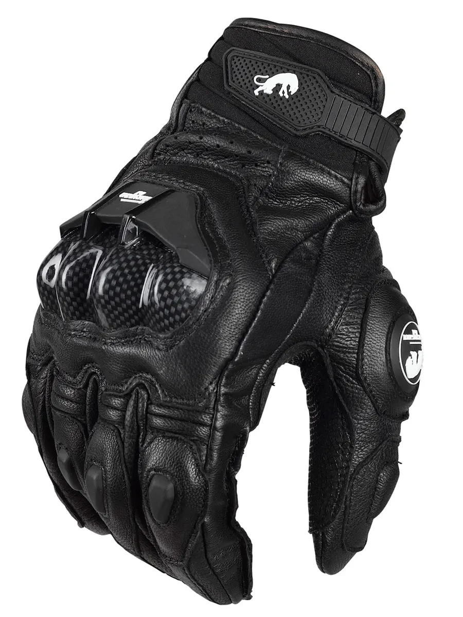 

Summer Motorcycle Gloves | Cowhide Leather Short Gloves | Armor Trendy Design