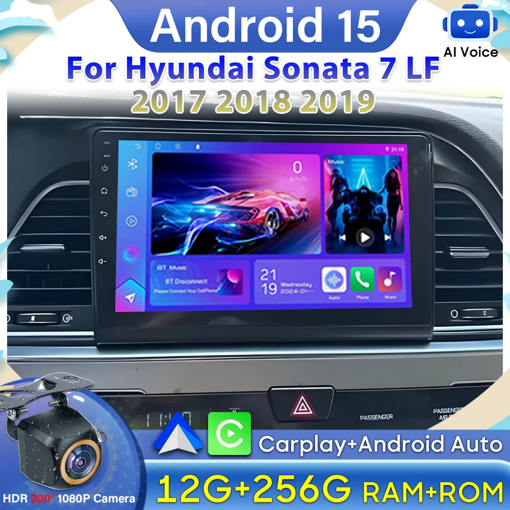 

Android 15 Carplay For Hyundai Sonata 7 LF 2017 2018 2019 No 2din GPS Navigation DSP Car Radio Video DVD Autoradio GPS 5G Wifi