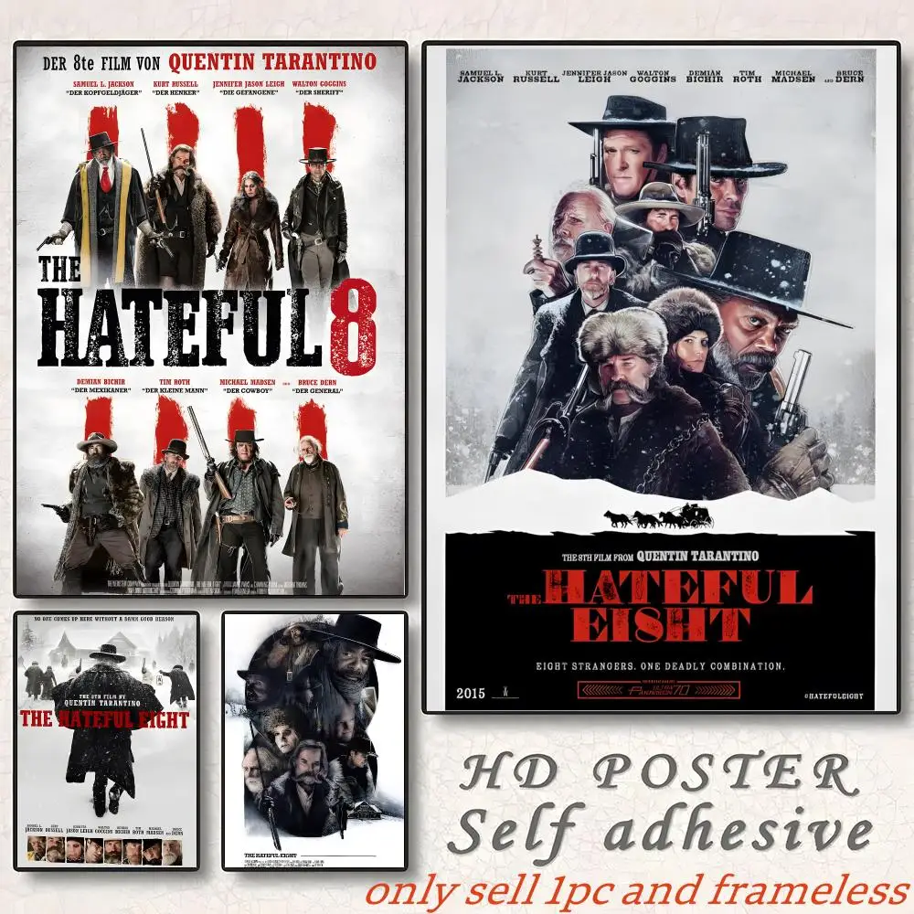 Shooter Western film T-The Hateful Eight Poster Home Living Bed Room Bar Hallway Sticky Wall Art Printing Aesthetic Decor