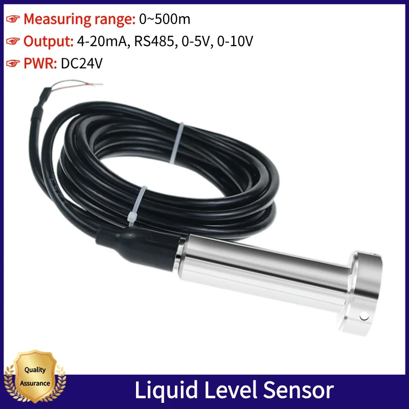 

Anti-clogged Liquid Level Transmitter 4-20mA 0-10V RS485 Water Level Sensor Submersible Sewage River Deep well Level Sensor