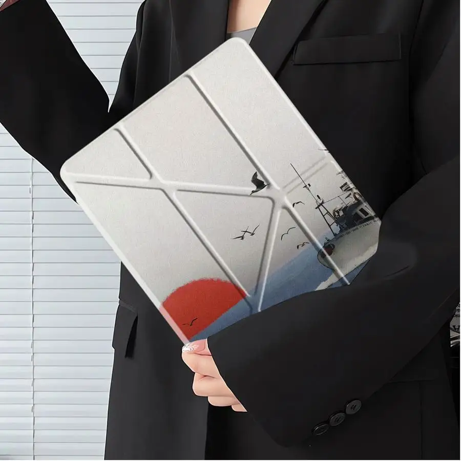 

Чехол для планшета «Езда на волнах день за днем» для iPad Pro 2025, Mini 6, 7, Air 4, 5, M3, M2, 1, 2, M4, 11 дюймов, Pro 11-го, 10-го, 9-го, 8-го, 7-го поколений