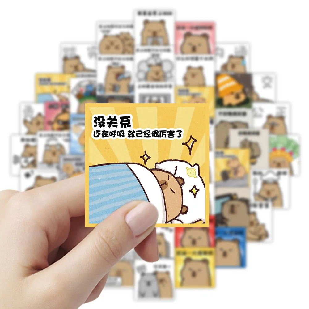 59 Pcs Funny Capybara Meme Stickers - Humorous Decor for Phones, Notebooks, Journals & DIY Crafts RecordingYourLife Store