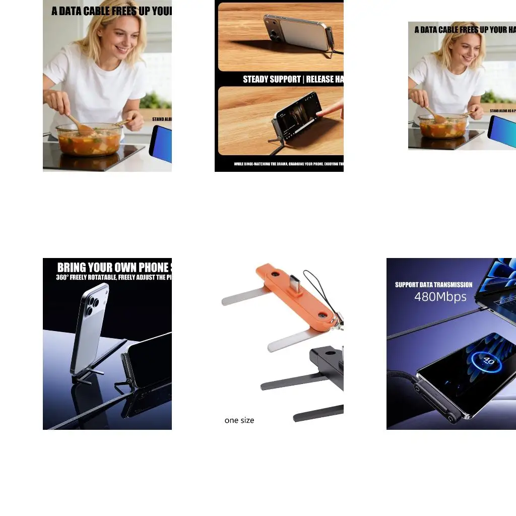  240W High Power Stand Modern Metal Design Works For All Mobile Devices