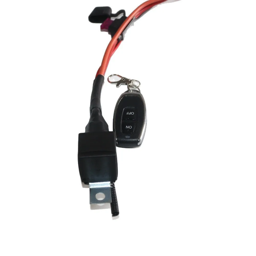 80A relay car spotlight controller car conversion LED spotlight harness with remote wireless remote control controller