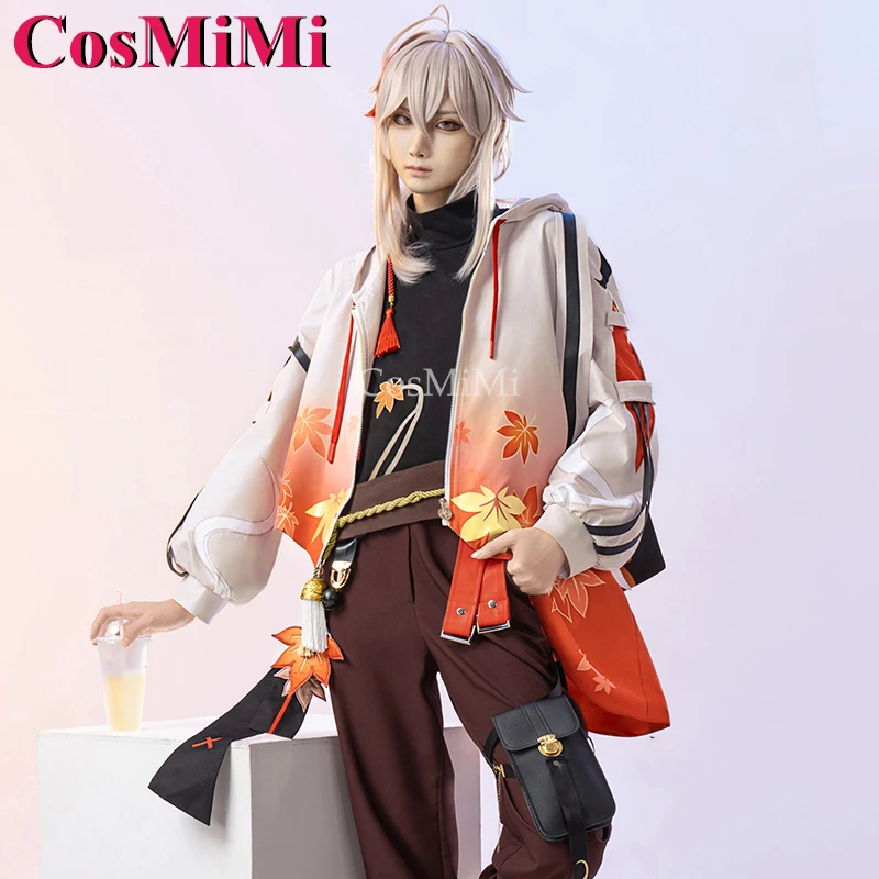 زي كوسميمي كاديهارا كازوها تأثيري ، تأثير لعبة جينشين ، ملابس الموضة اليومية ، ملابس حفلات كرنفالية ،