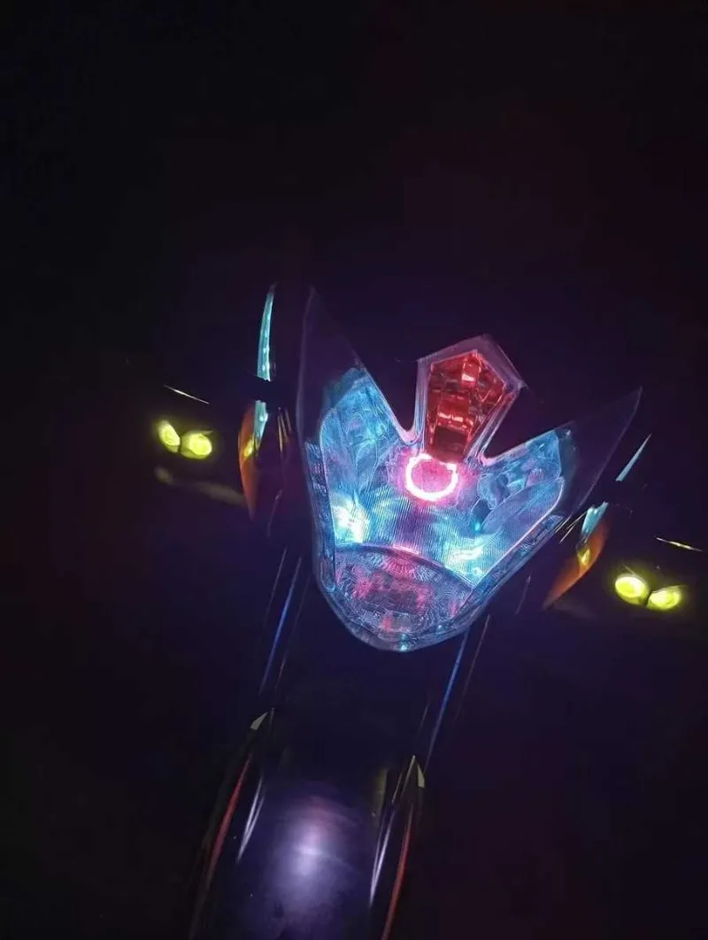 1Pc Red Blue Light …