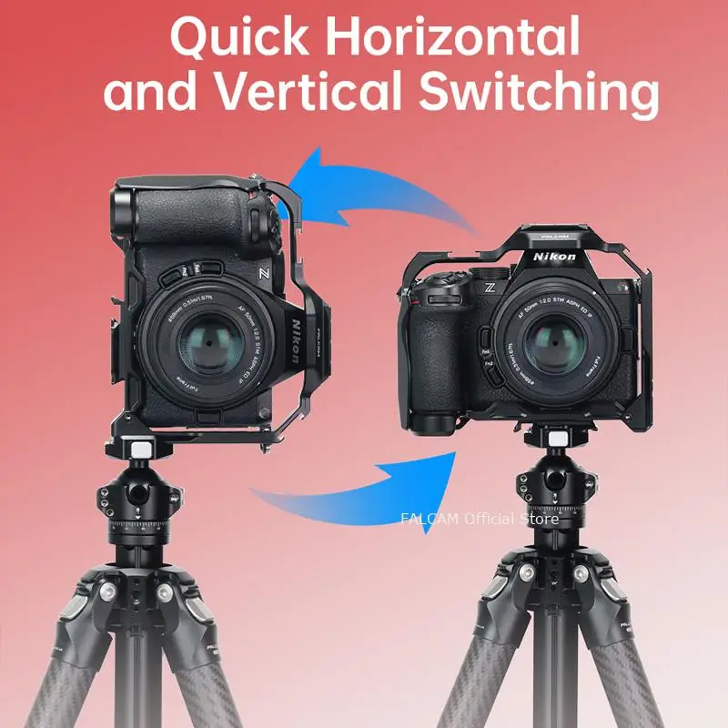 Falcam Official FALCAM F22&F38&F50 Quick Release Multi-hole Expansion Camera Cage FOR NIKON Z5II - Low Price Clearance Sale