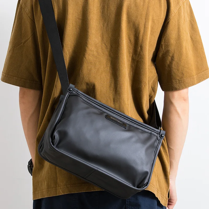 

Square shoulder bag waterproof Oxford cloth portable mobile phone storage multi-pocket lightweight men's crossbody bag