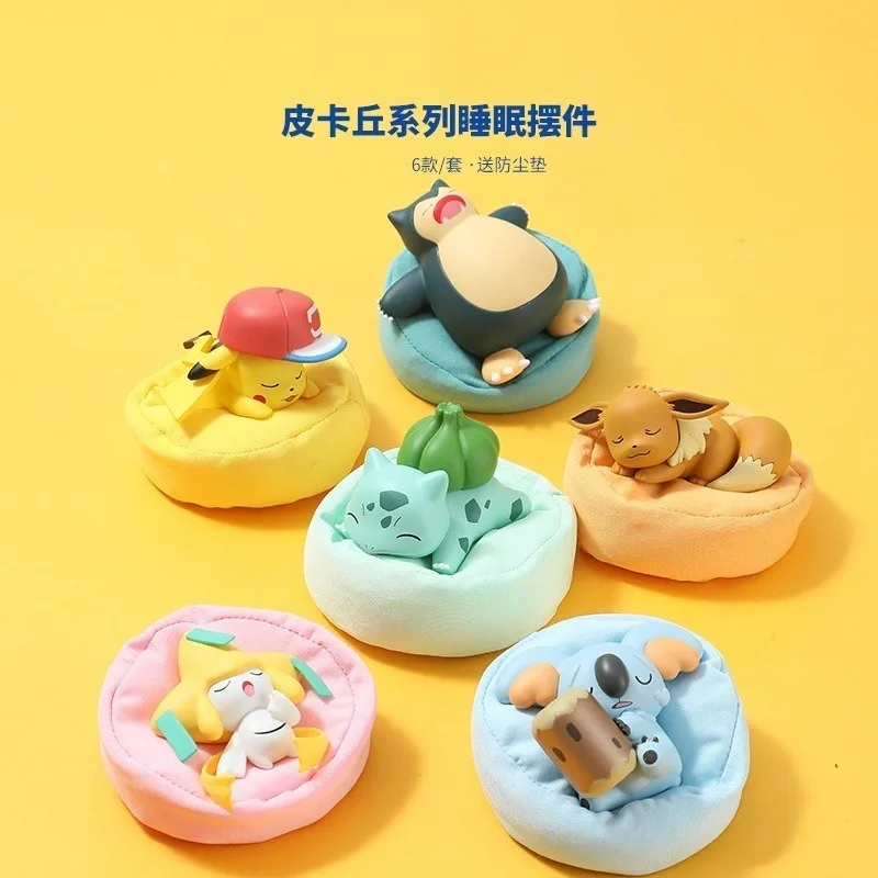 pokemon-sleep-series-1-figuras-de-desenhos-animados-pikachu-snorlax-in-sleepy-poses-colecionaveis-kawaii-anime-merch-para-fas-presentes