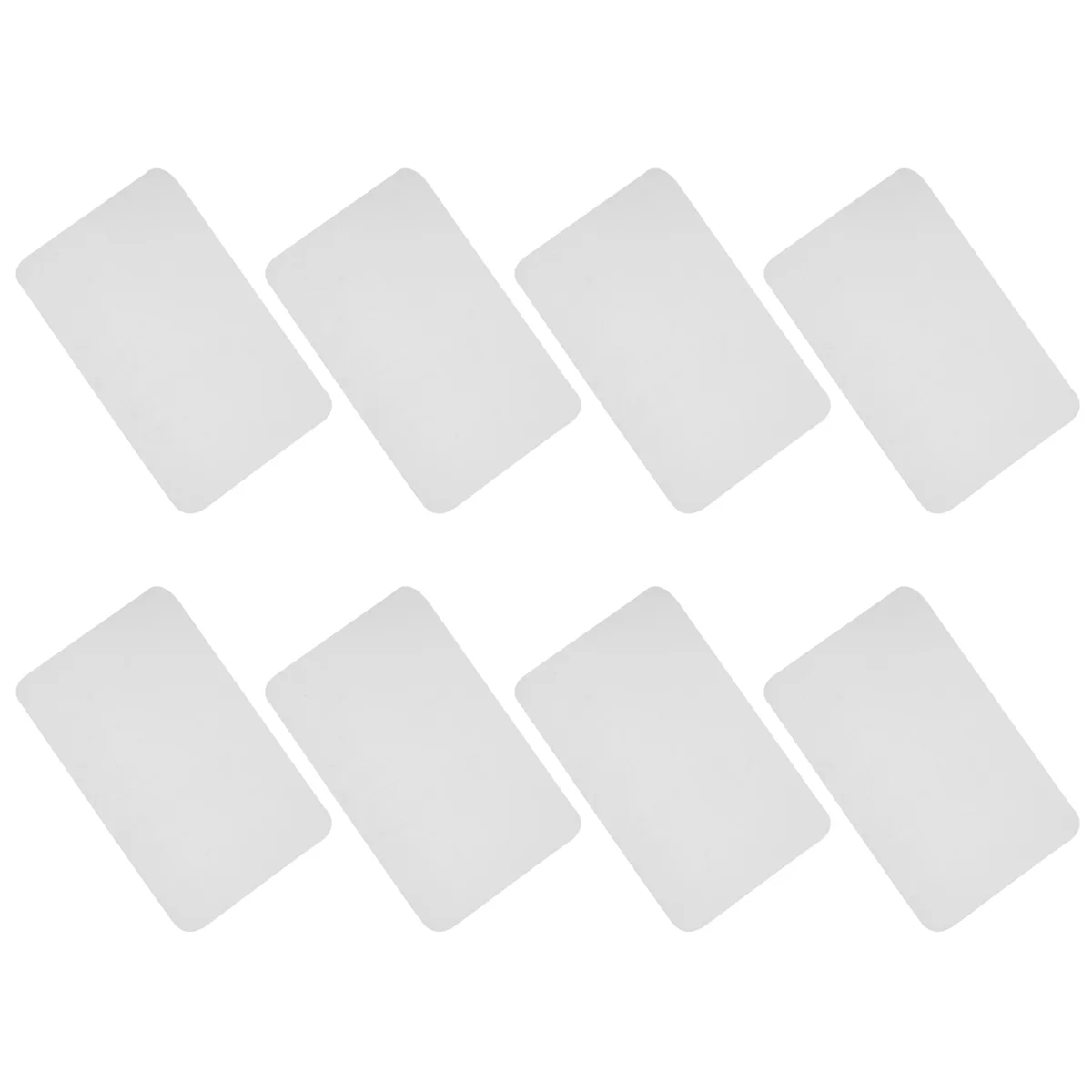 Plástico transparente antiderrapante resistente ao calor esteiras, branco mesa de jantar Place Mat, lavável, conjunto de 8