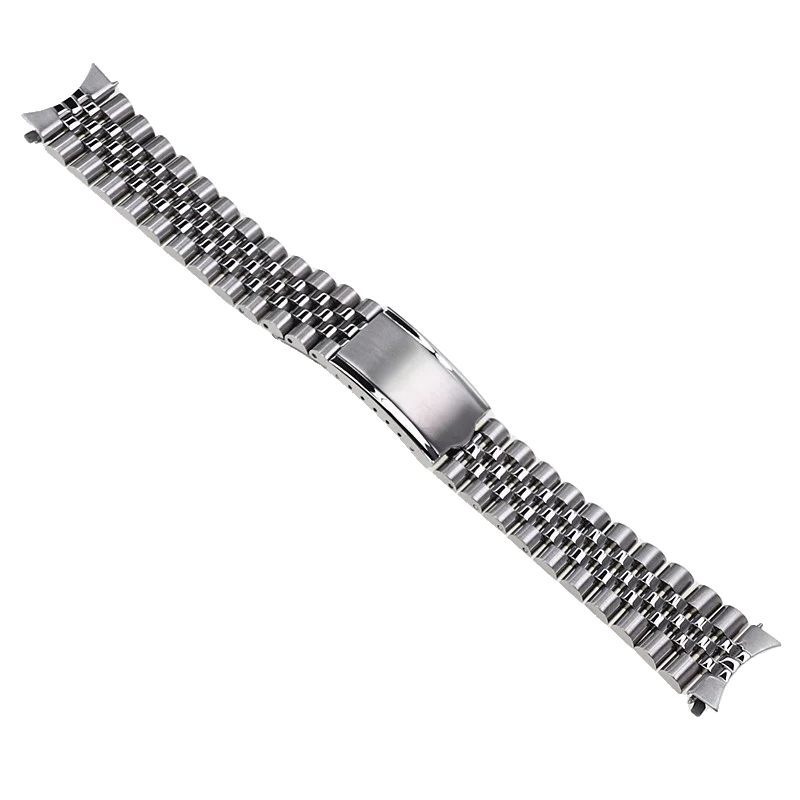 High Quality 19mm Jubile Silver Steel Watch Band For SK 5 Snxs73k1 Snxs75 Snxs77 Snxs79k1 Snx79j1 Hollow Curved End Strap mods