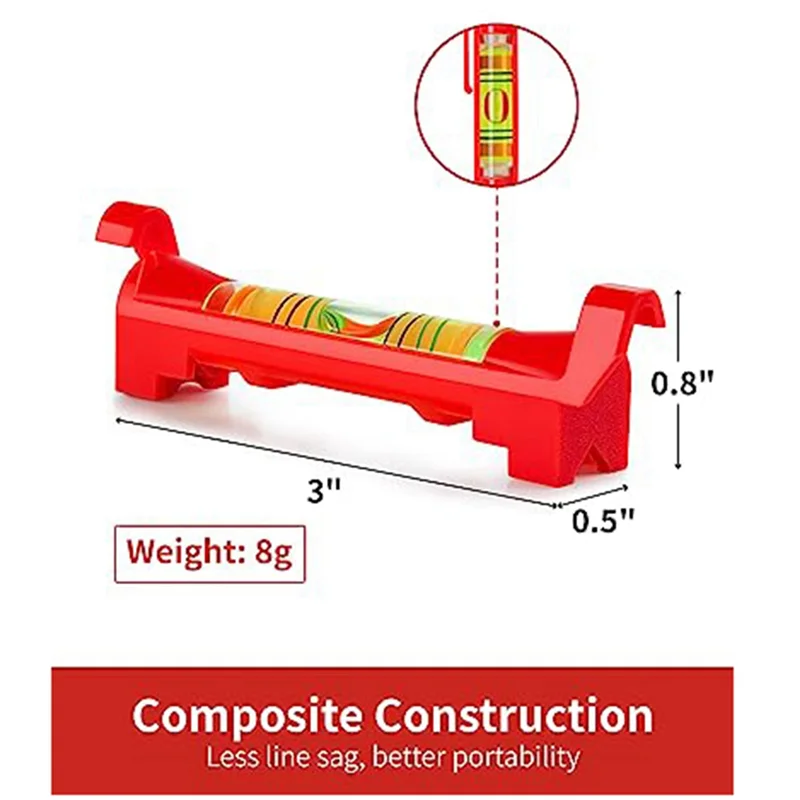 ABHB-9Pcs 3 Inch String Line Leveler Tools Small Pocket Bubble Levels For Hanging Picture Wall Art Mason