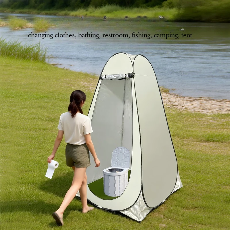 Outdoor Pop‑Up Bathing Tent Portable Privacy Shelter Quick Open Changing Room Mobile Toilet for Camping Outdoor Use
