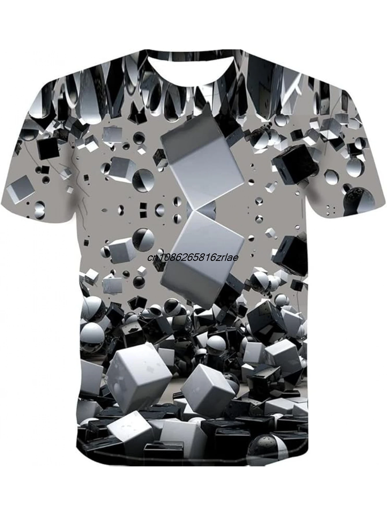 Mens 3d abstract geometric print t shirt Fashionable and casual short-sleeved shirts Kids Tshirt Men's Shirts Women Y2k t-shirts