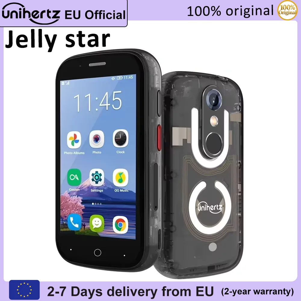 Unihertz Jelly Star Android 13 4G Version mondiale Smartphone 8GB RAM 256GB ROM double Nano SIM Bluetooth 5.3 48MP caméra 3 3 pouces
