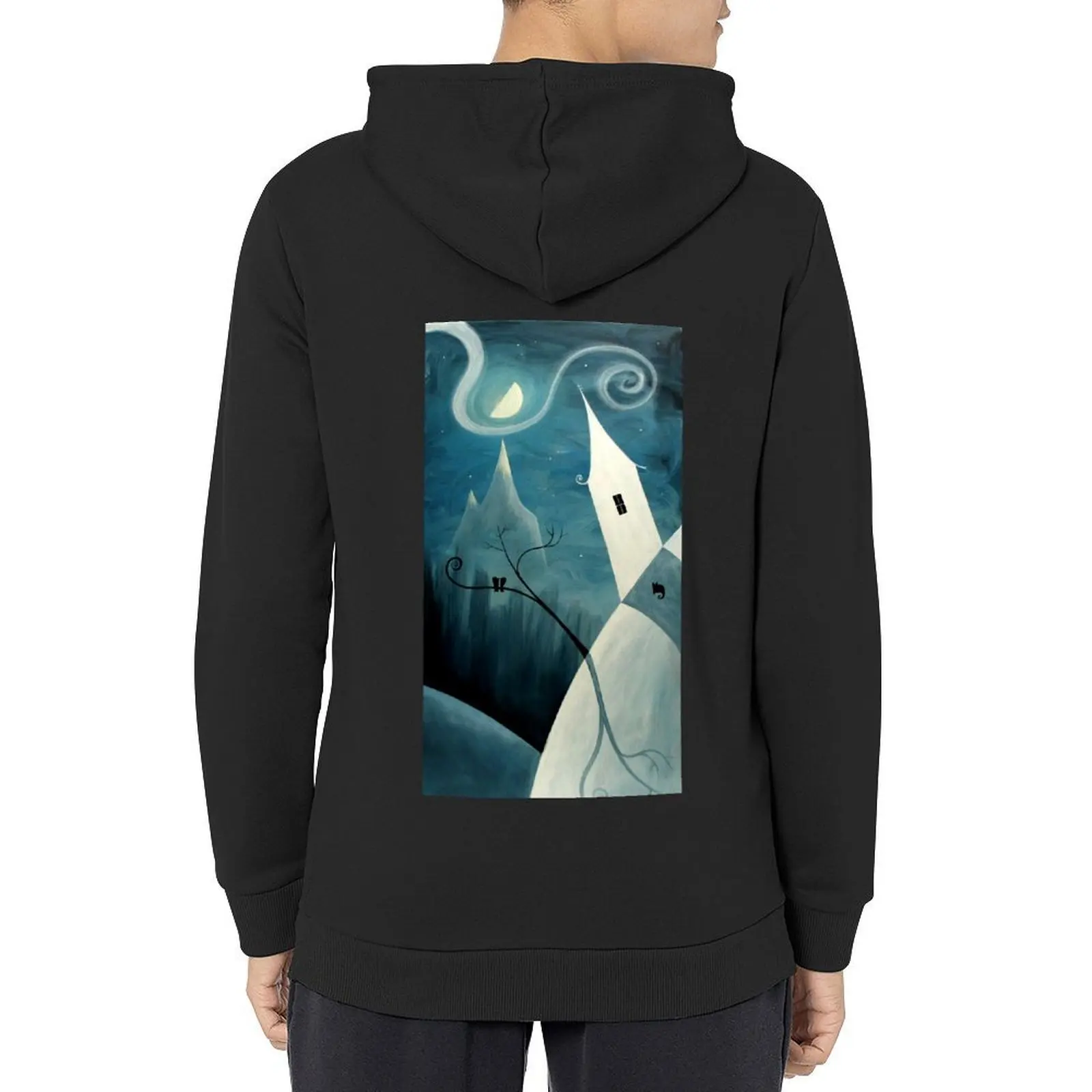 

Winter House with Crows Hoodie korean clothes male clothes mens clothes korean style designer hoodies